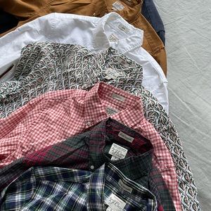 J. Crew Banana Republic 10 Shirt Lot Brand New or Like New condition sz Sm